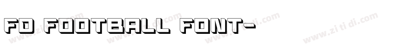FD Football Font字体转换